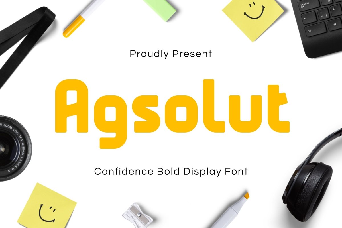 Agsolut Font example image 1