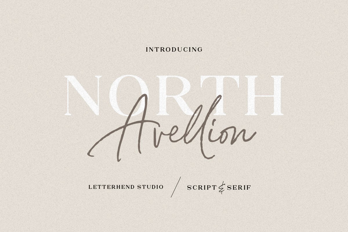 North Avellion - Script & Serif Duo example image 1
