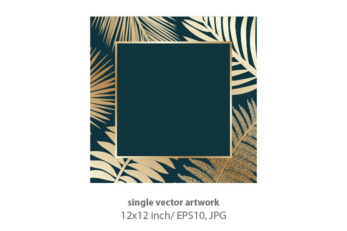 Palm branches - VECTOR ARTWORK example image 1