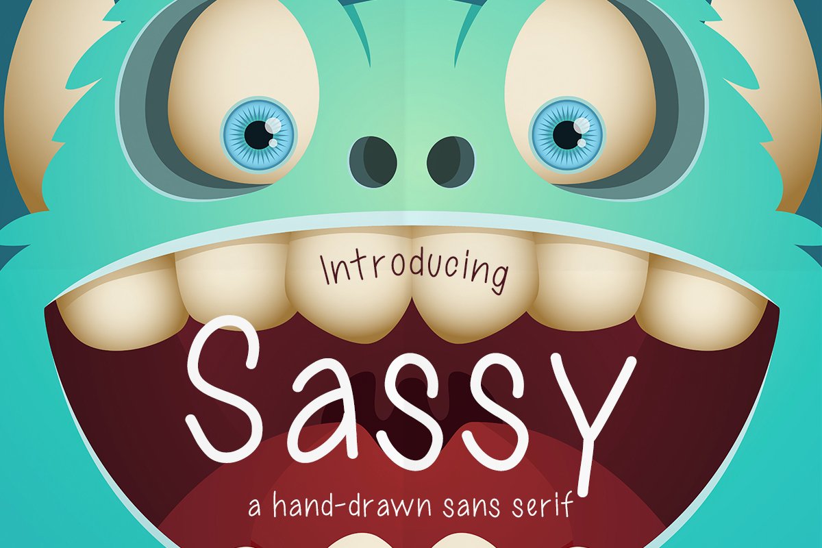 Sassy a Hand-Drawn Sans Serif Font example image 1