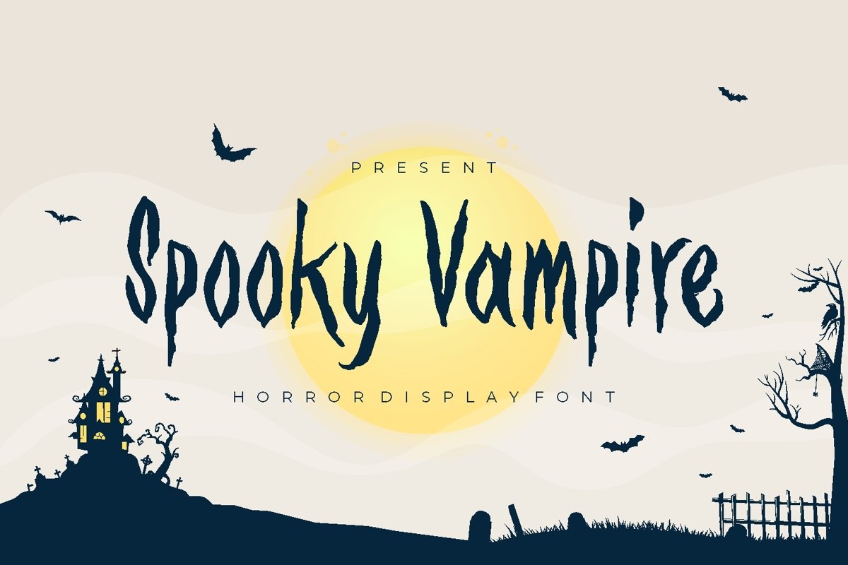 Spooky Vampire Font example image 1