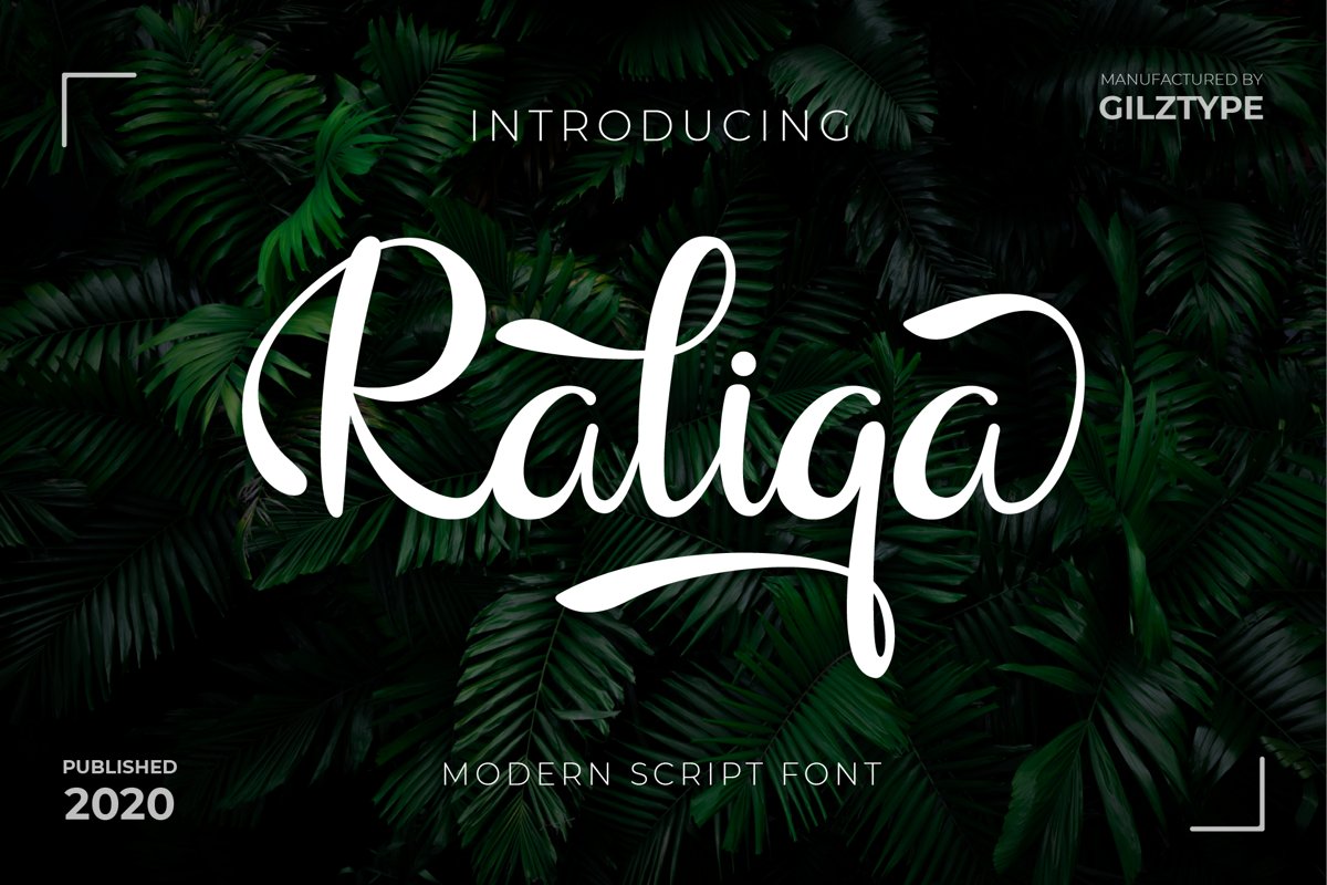 Raliqa - Modern Script Font example image 1