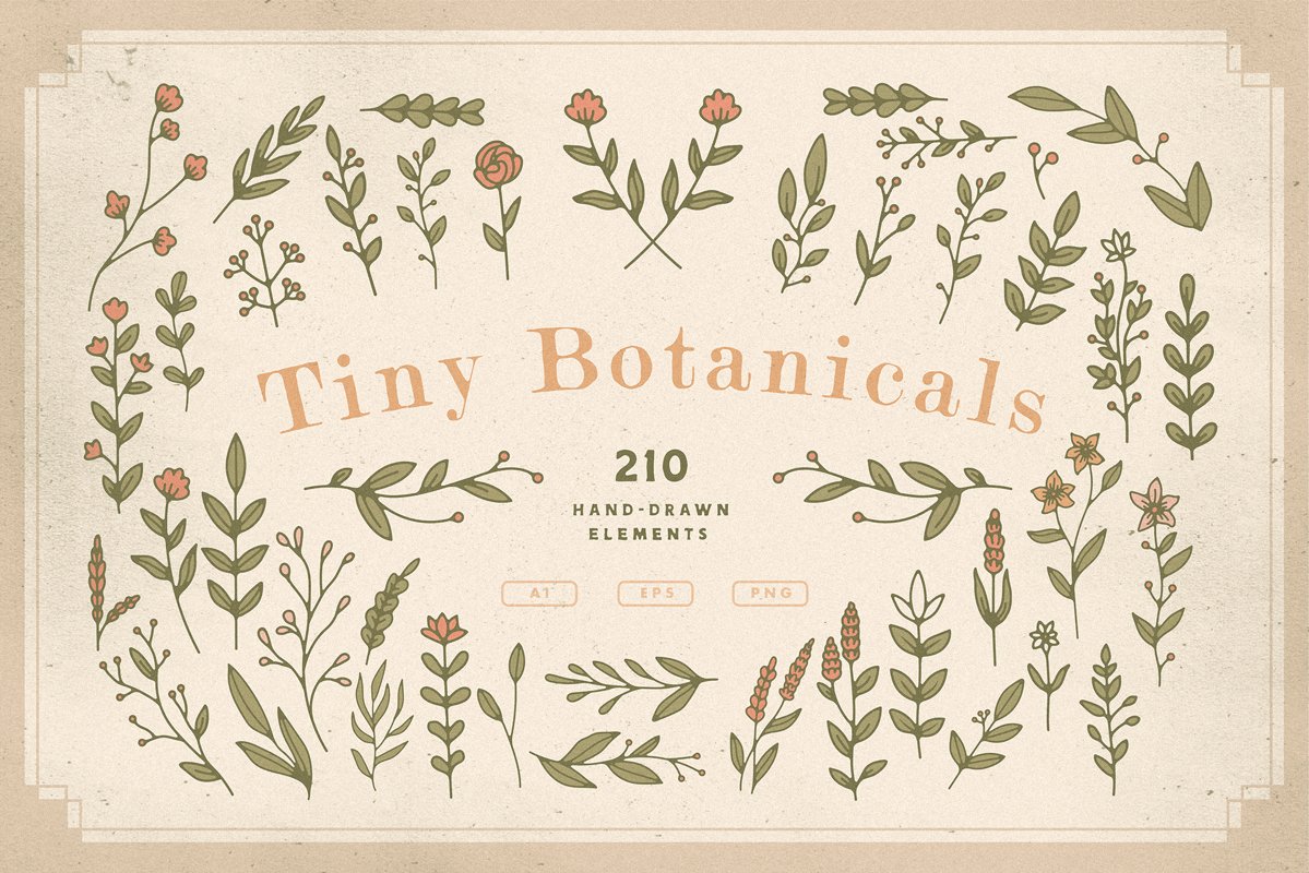 Tiny Botanicals | Wild Flowers Pack example image 1