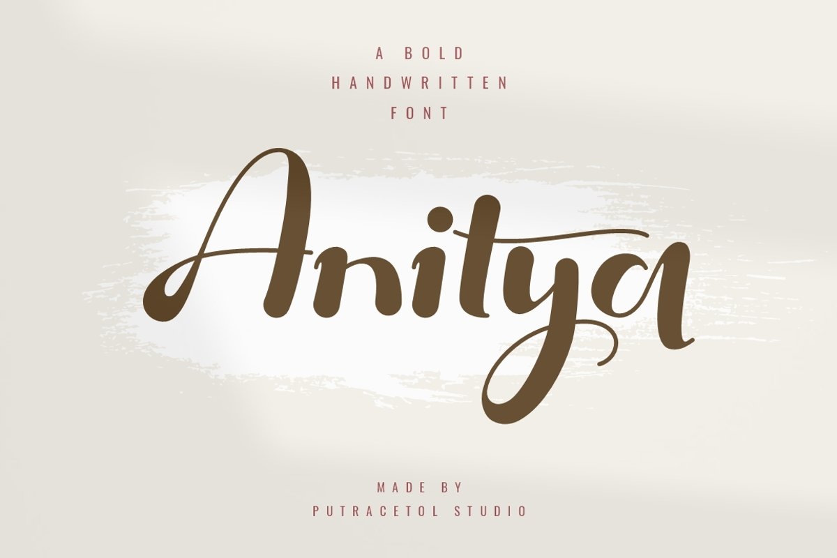 Anitya - Bold Handwritten example image 1