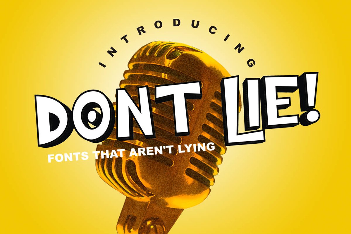 DONT LIE! - Fonts That Arent Lying example image 1