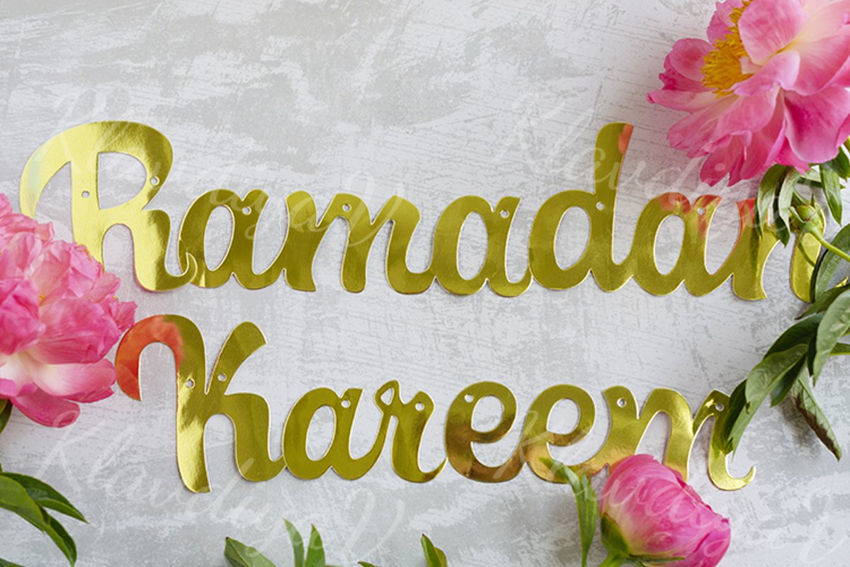 Text of Golden letters Ramadan Kareem example image 1