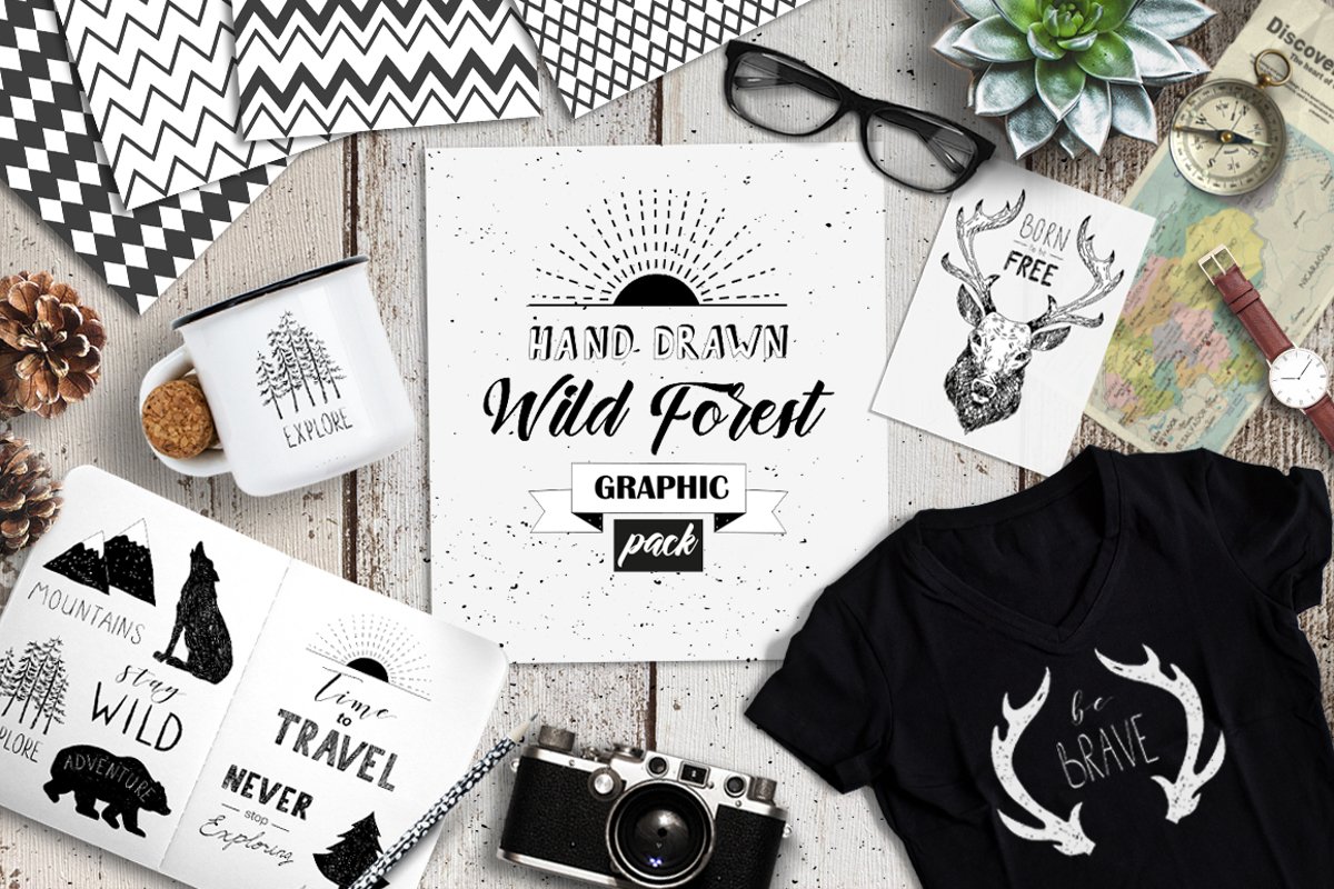 Wild Forest graphic pack example image 1