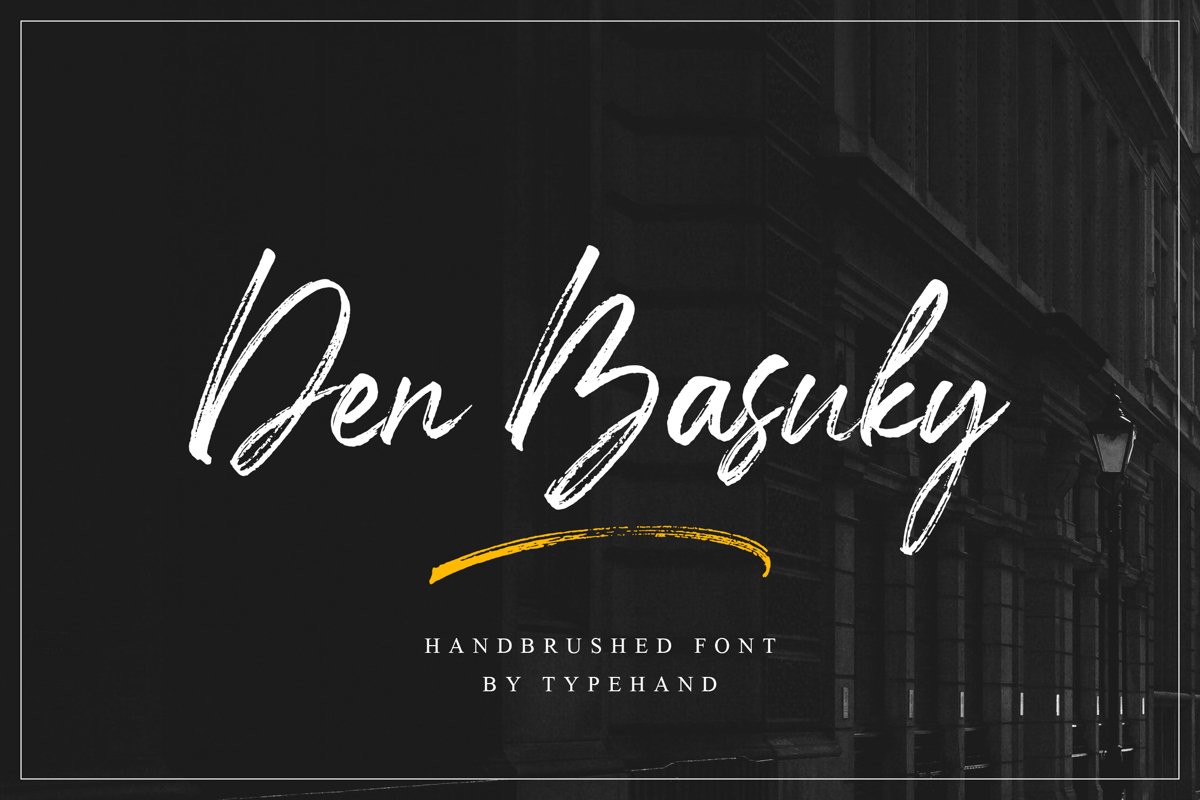 Den Basuky - Rustic Brush Font example image 1