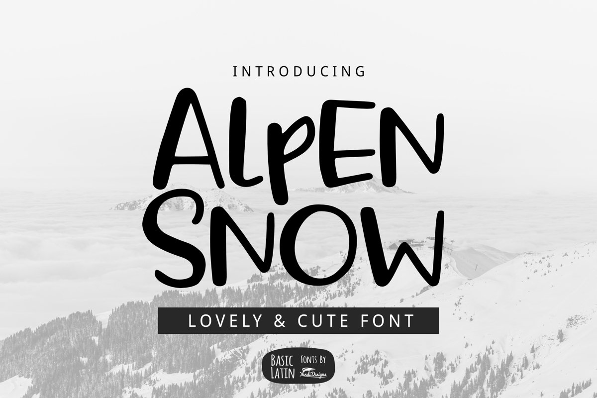 Alpen Snow Font example image 1