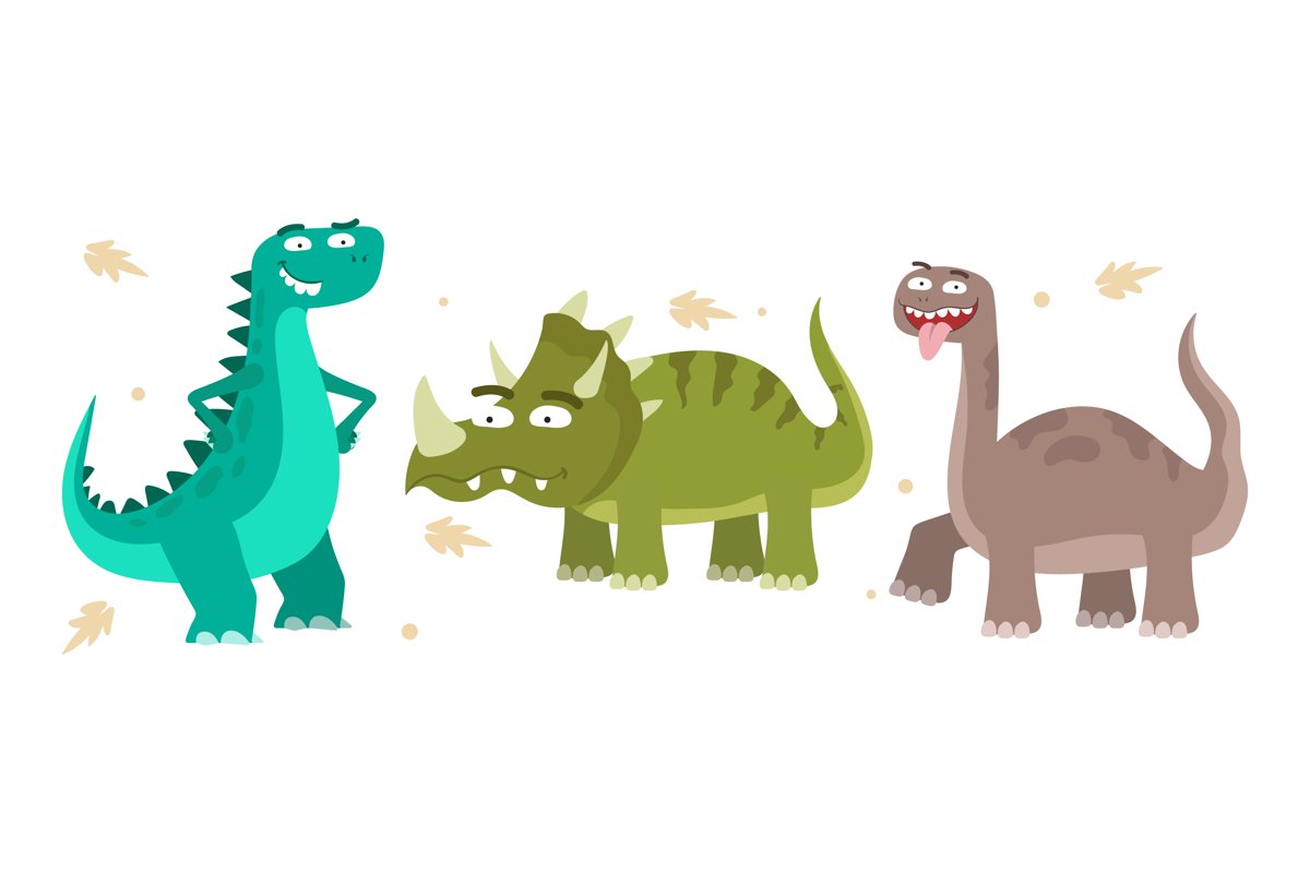 Dinosaurs Illustrations example image 1