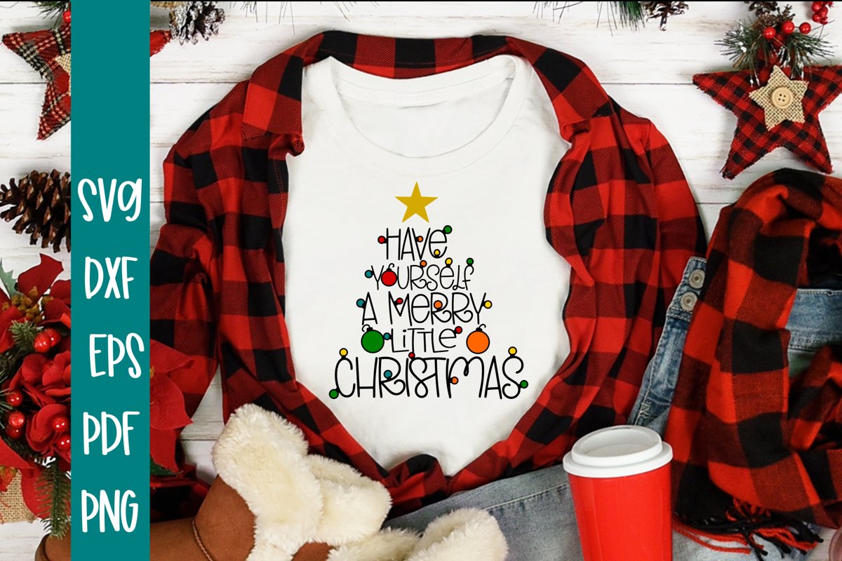 Have Yourself A Merry Little Christmas SVG example image 1