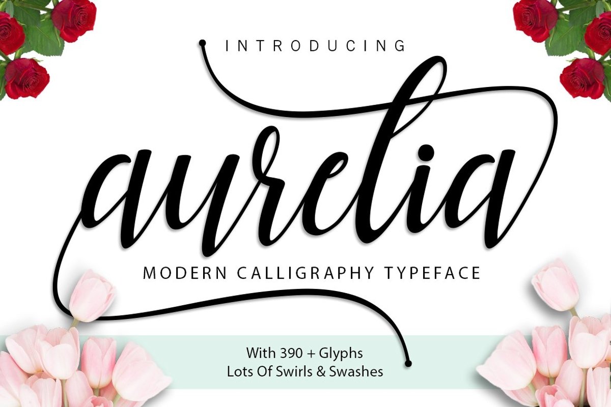 Web Font Aurelia Script example image 1