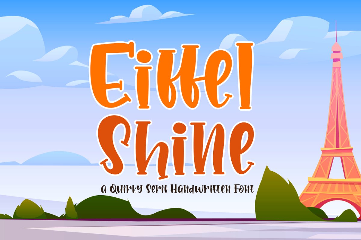 Eiffel Shine Cute Serif Handwritten Font example image 1