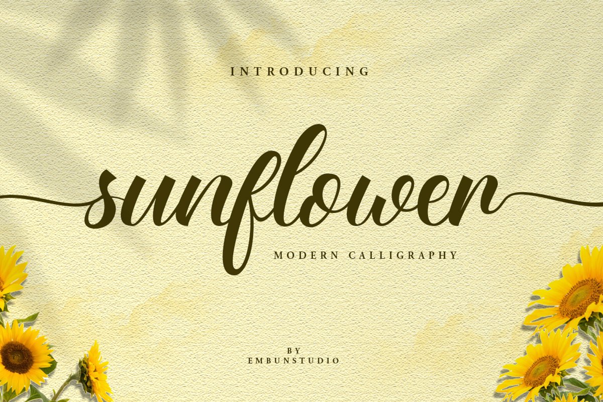 Sunflower Beauty Script example image 1