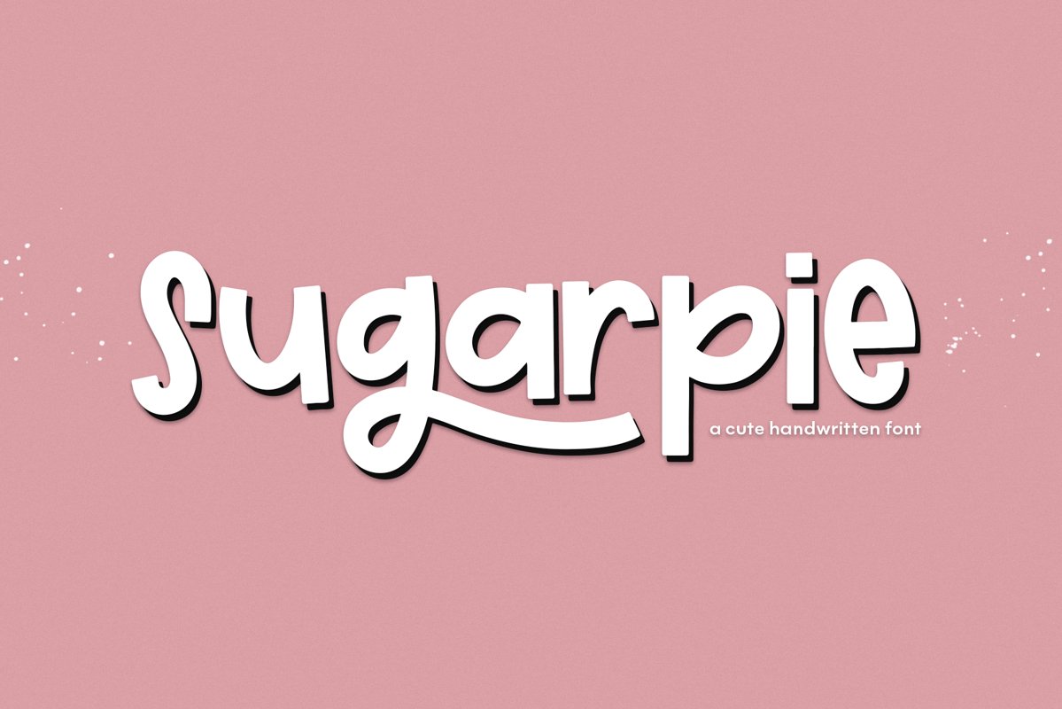 Sugarpie - A Quirky & Chunky Handwritten Font example image 1
