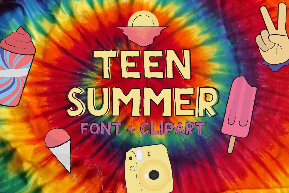 Teen Summer - Layered and Cliparts example image 1