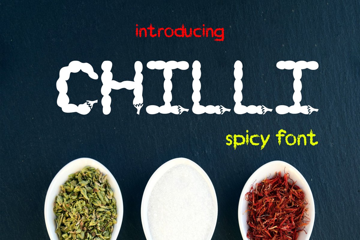 EP Chilli - Spicy Font example image 1