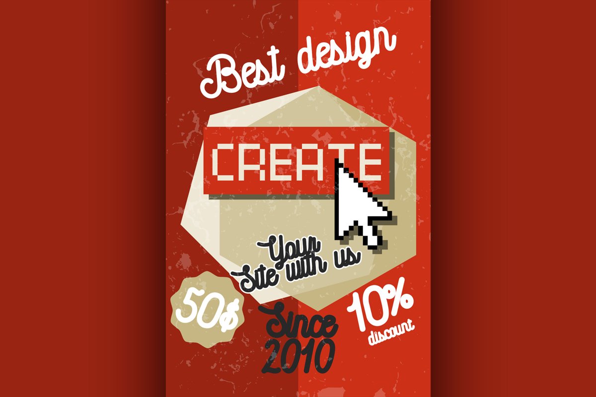 Color vintage web studio banner example image 1