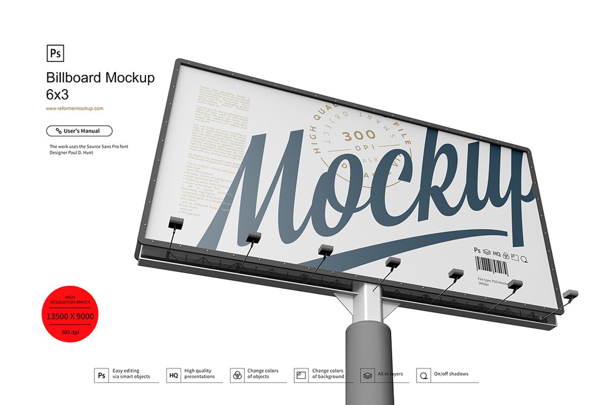 Billboard Mockup 6x3 example image 1