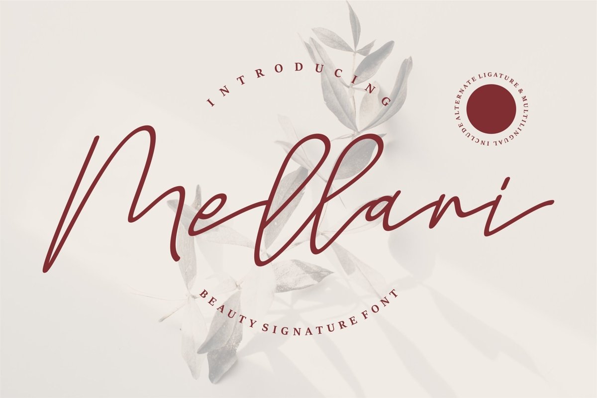 Mellani - Beauty Signature Font example image 1