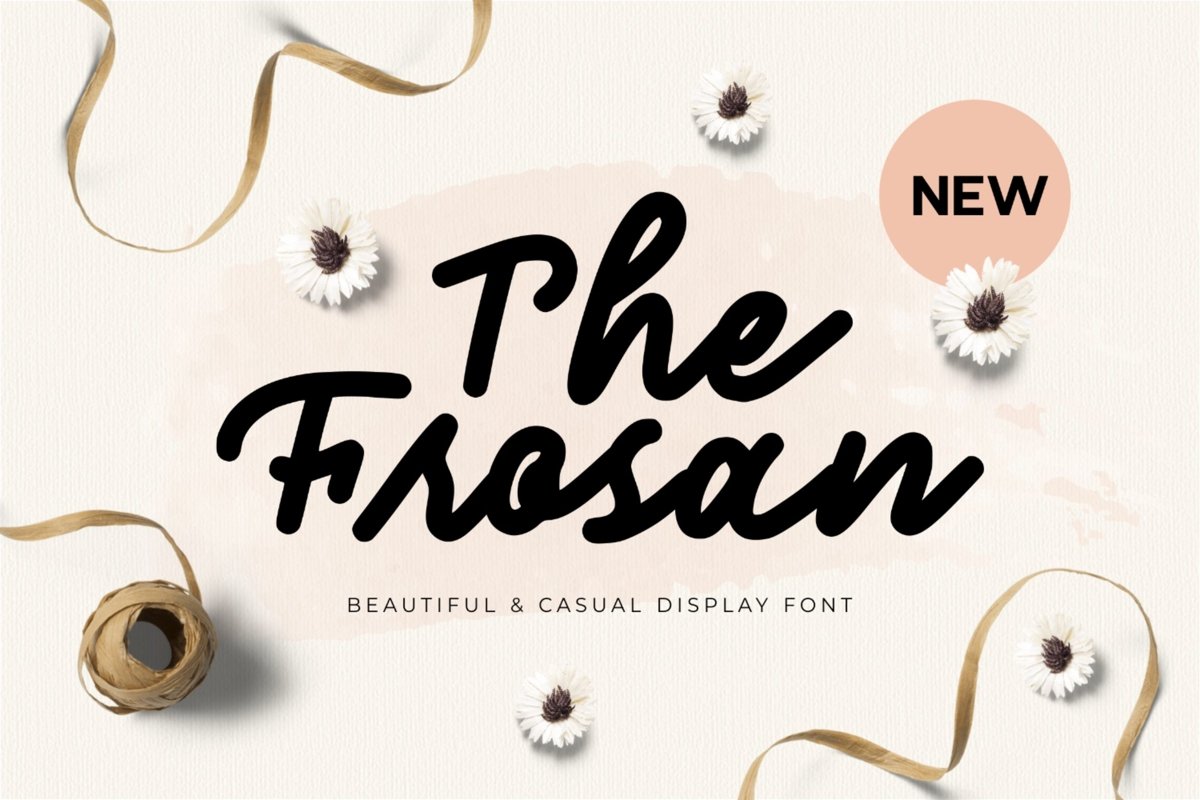 The Frosan Display Font example image 1