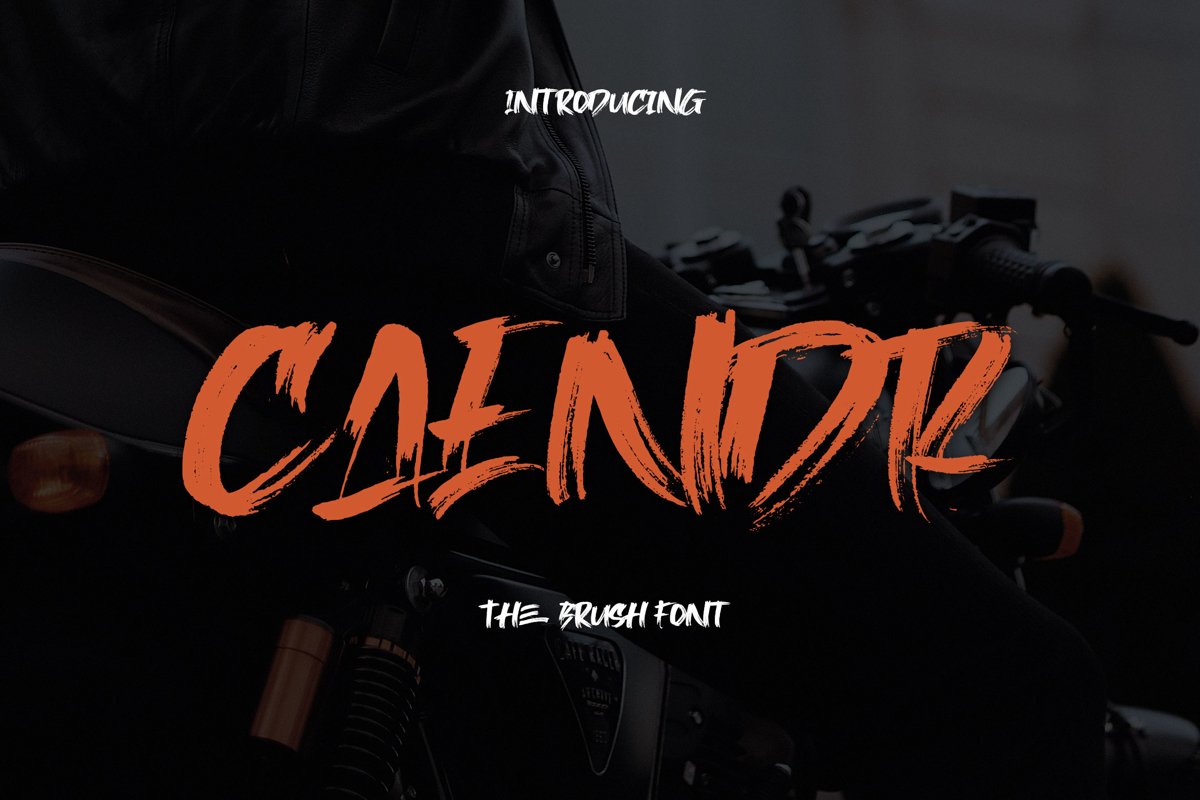 Caendr - Brush Font example image 1