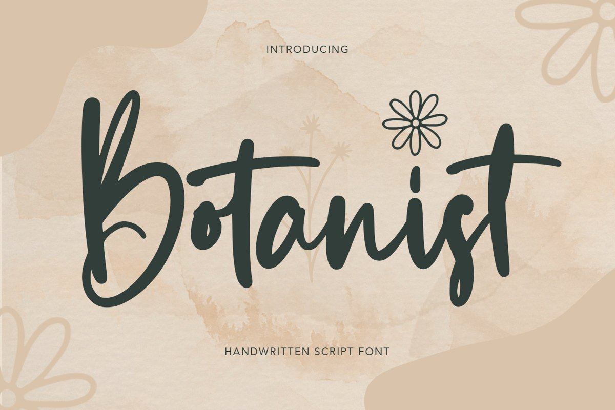Botanist - Handwritten Script Font example image 1