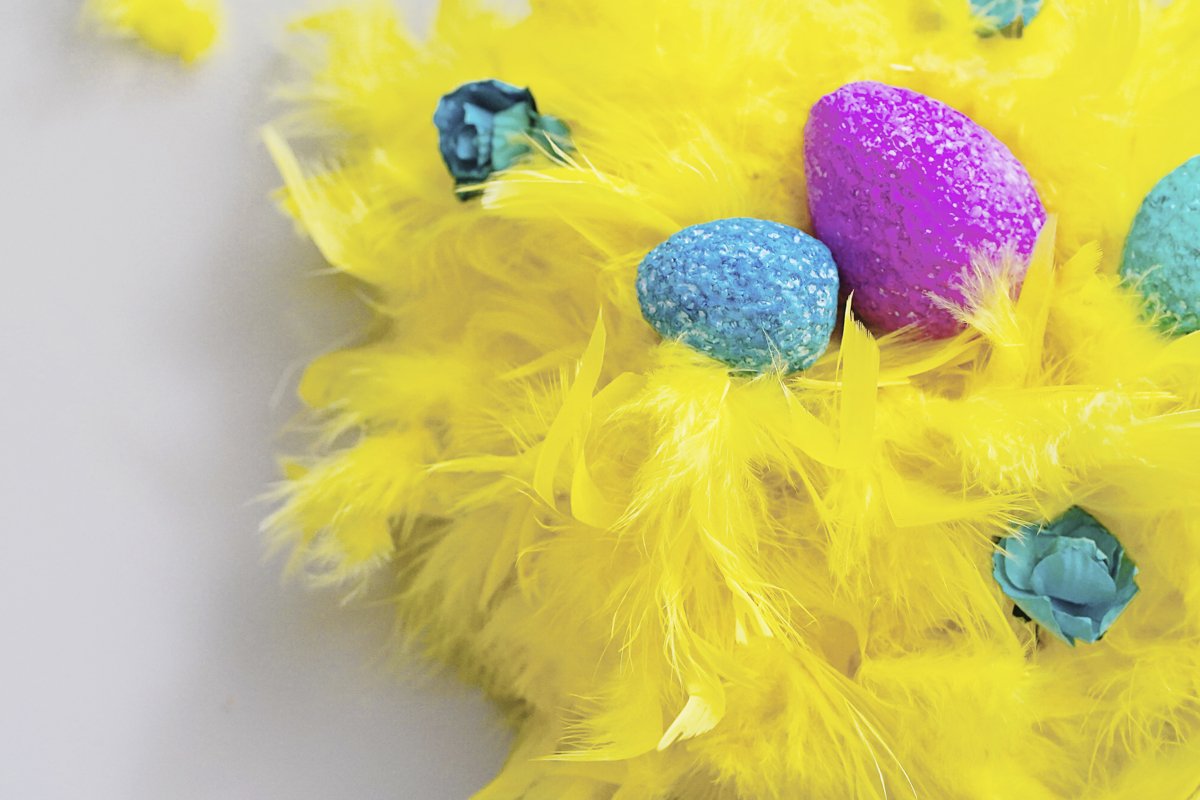 Happy Easter composition of coloful eggs example image 1