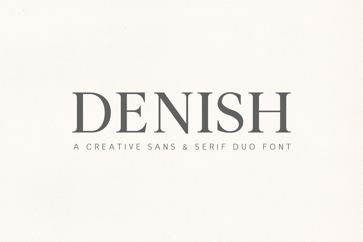 Denish Sans & Serif Duo Font Family example image 1