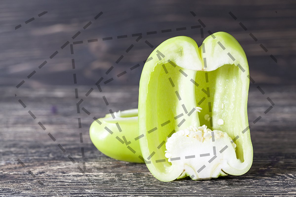 green pepper half example image 1