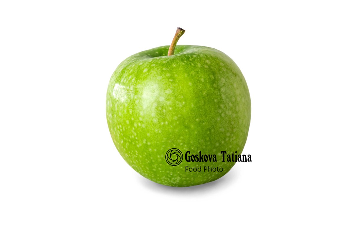 Photo of Green apple, isolated on white background example image 1