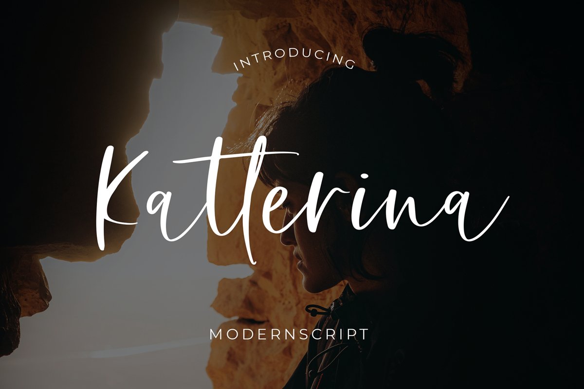 Katterina Modern Script Font example image 1