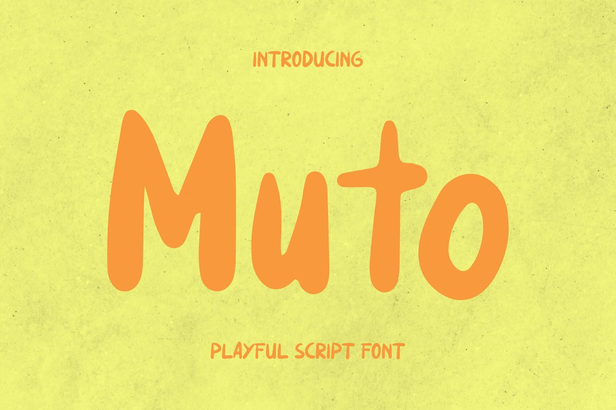 Muto Font example image 1