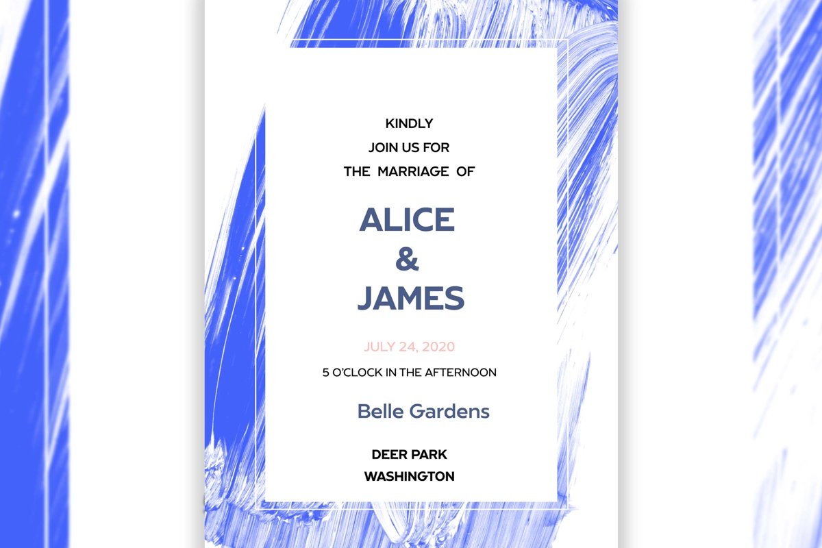 Acrylic Brush Strokes Template Background example image 1