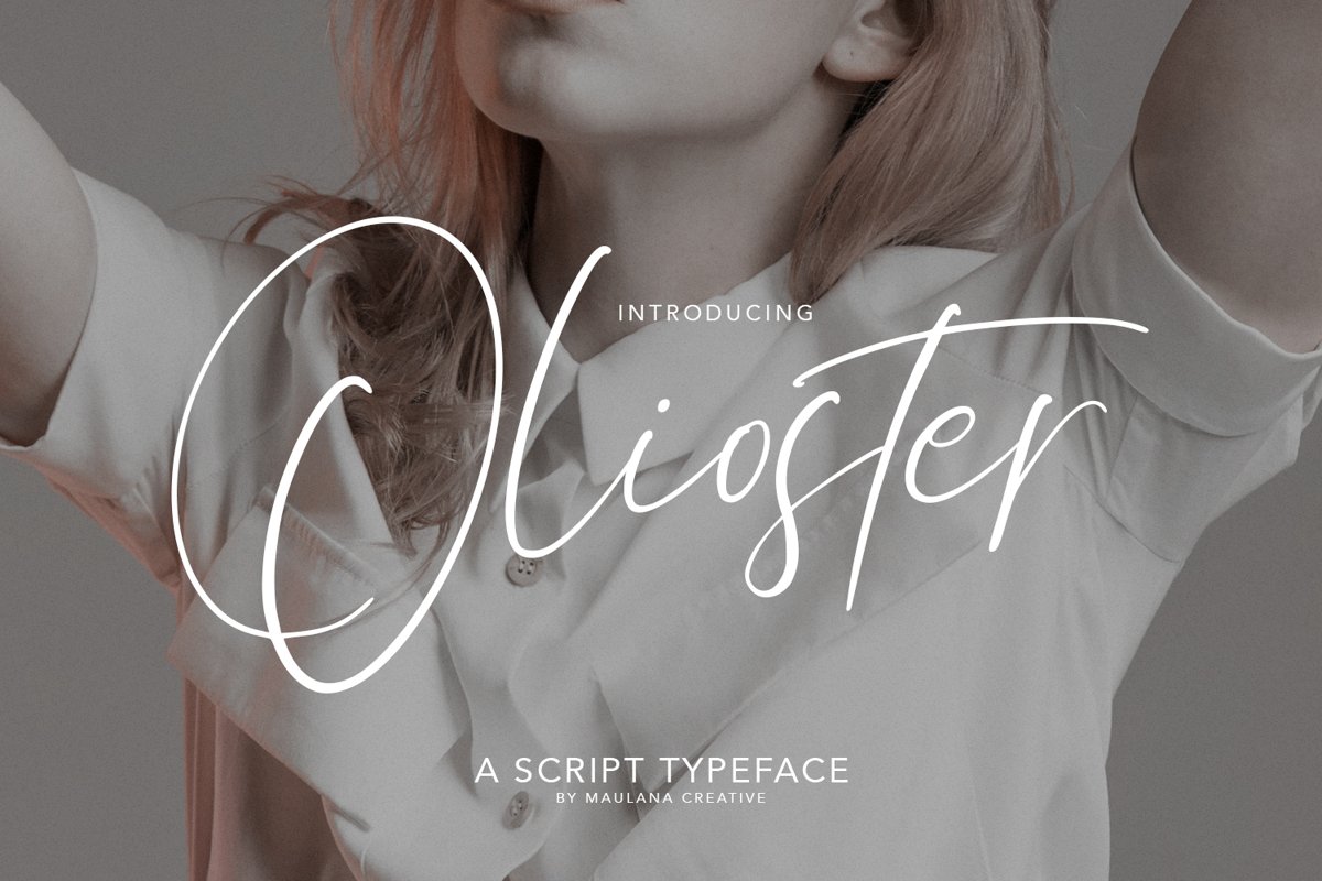Olioster Elegant Fashion Script Font example image 1