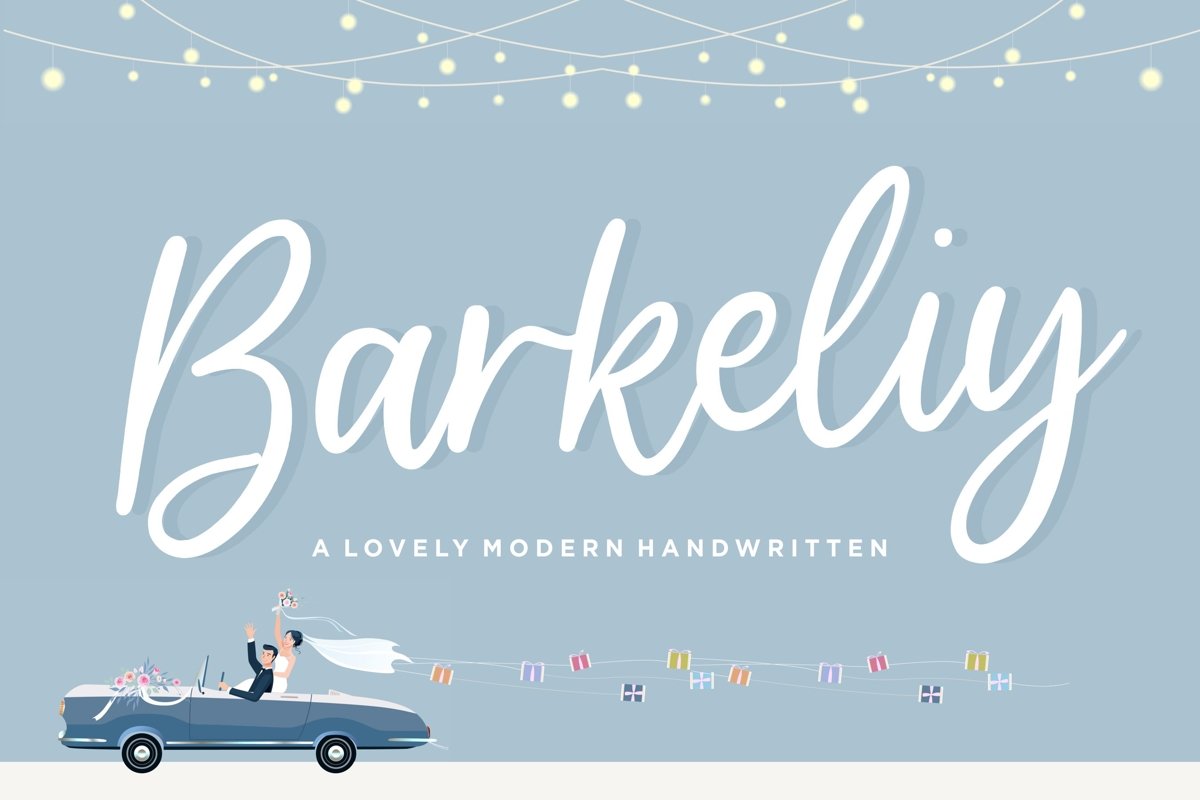 Barkeliy Lovely Handwritten Font example image 1