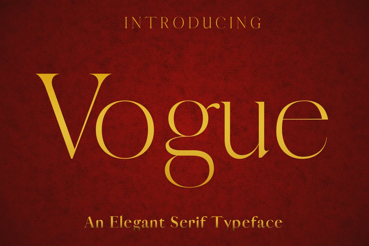 VOGUE - An Elegant Typeface example image 1