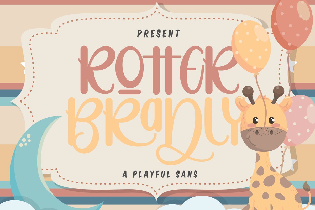 Rotter Bradly | A Playful Sans example image 1