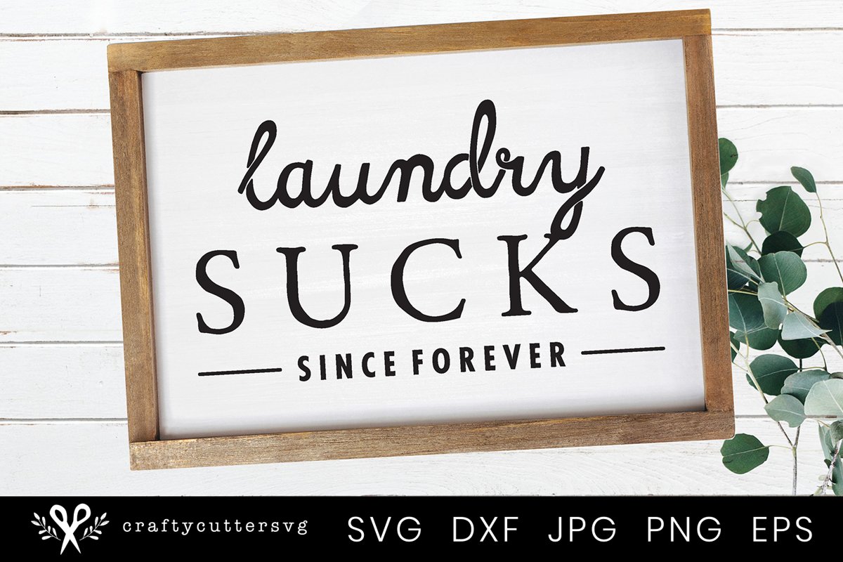 Laundry Room Sign | Farmhouse Laundry Room Sign SVG example image 1