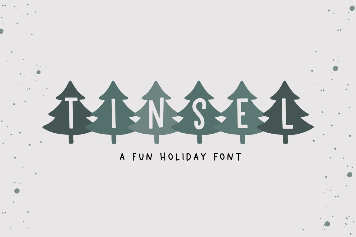 Tinsel - A Fun Holiday Font example image 1