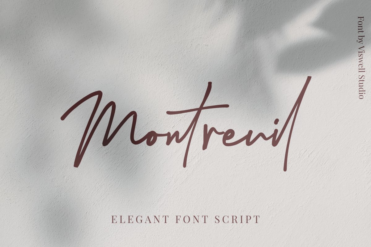 Montreuil - Elegant Signature Font example image 1