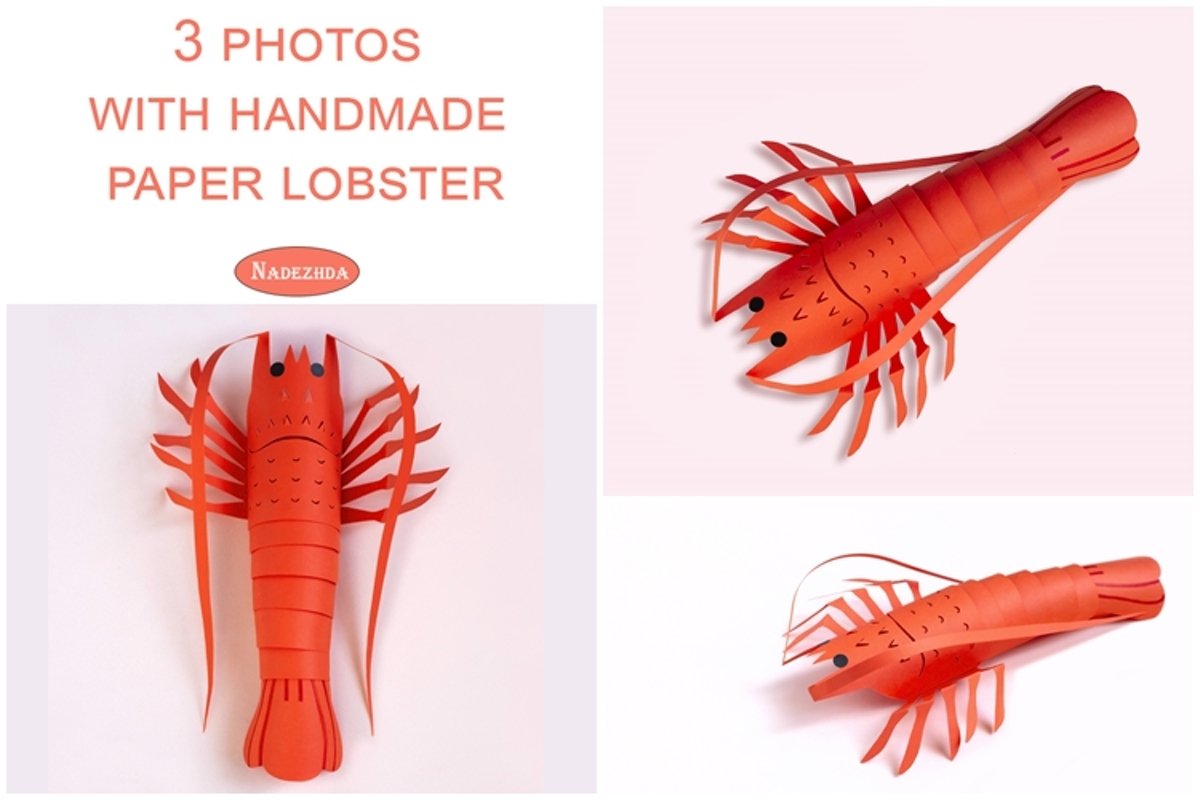 Paper spiny lobster example image 1