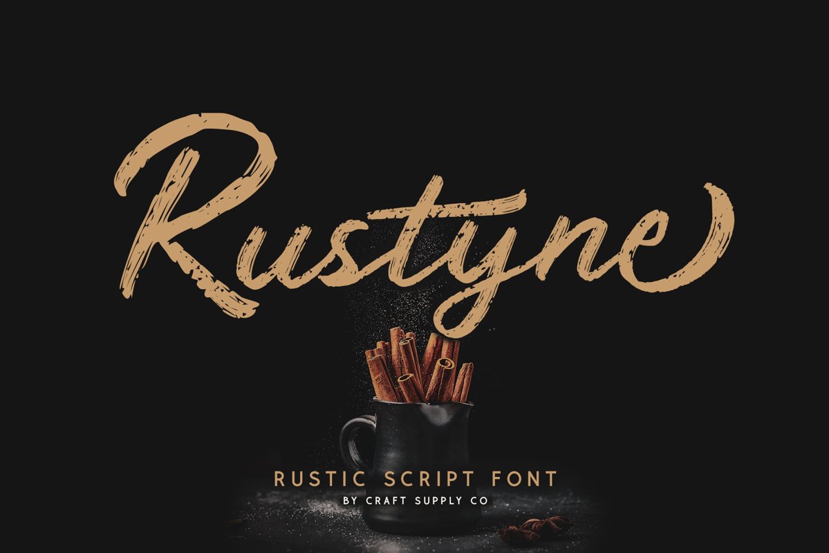 Rustyne - Rustic Script Font example image 1