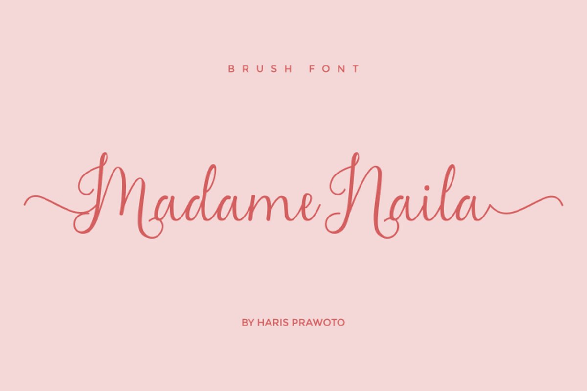 Madame Naila- Lovely Modern Calligraphy example image 1