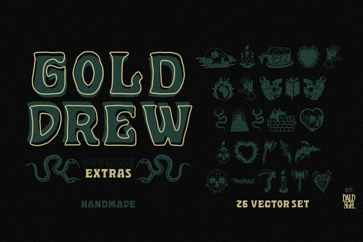 Golddrew Fonts example image 1