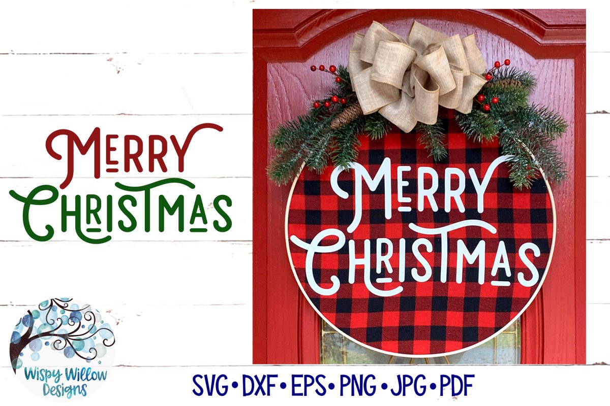 Merry Christmas SVG | Retro Christmas SVG File example image 1