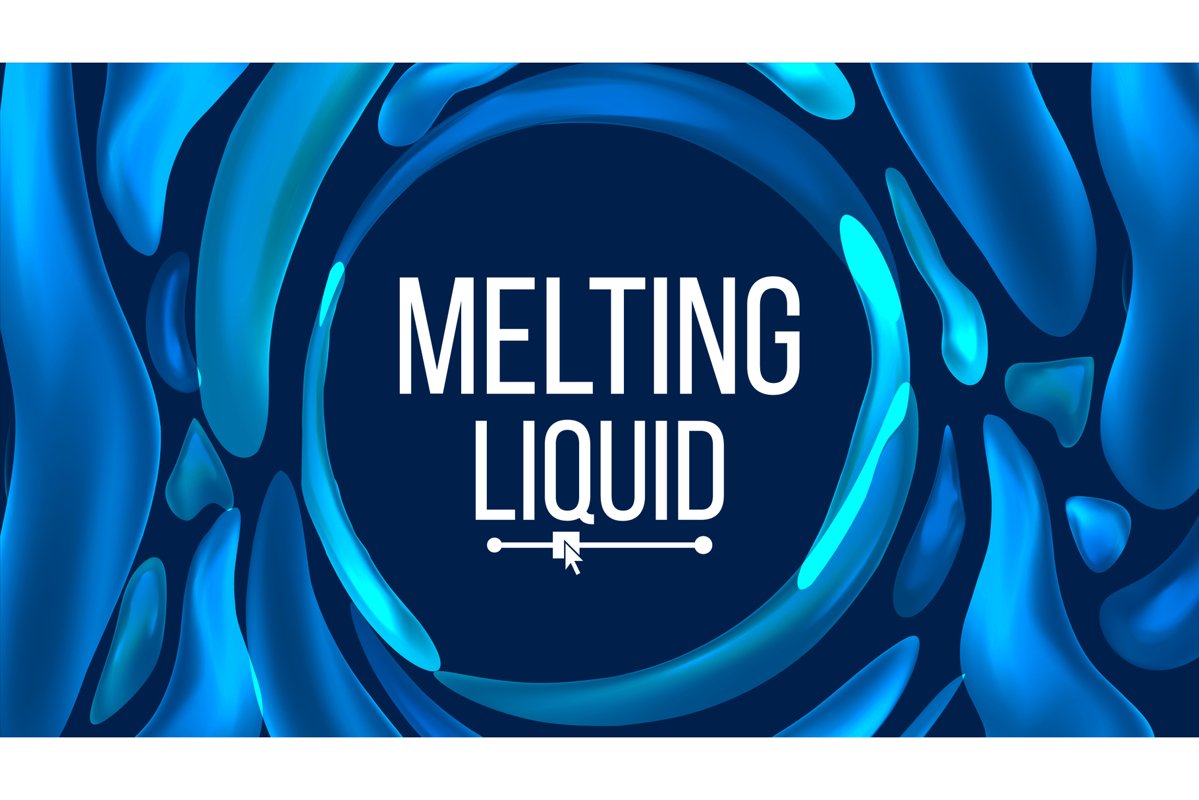 Liquid Background Vector. Trendy Gradients. Liquid 3D example image 1