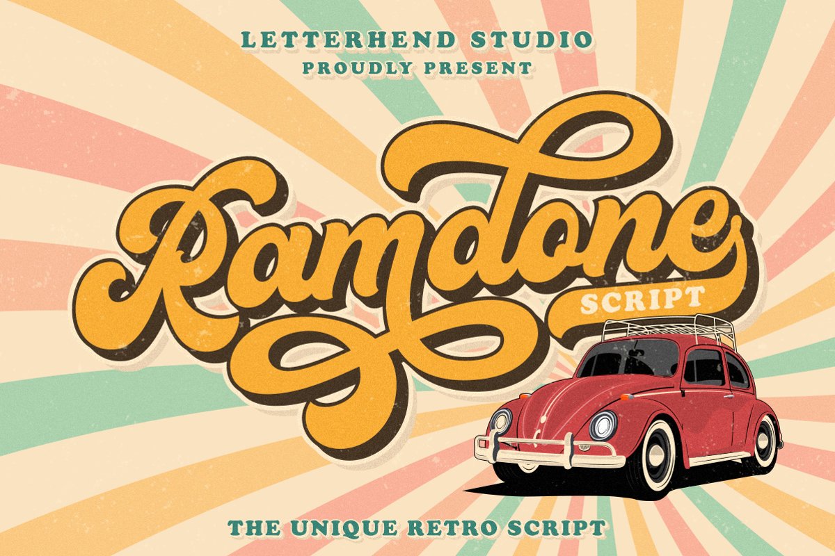Ramdone - Retro Script example image 1