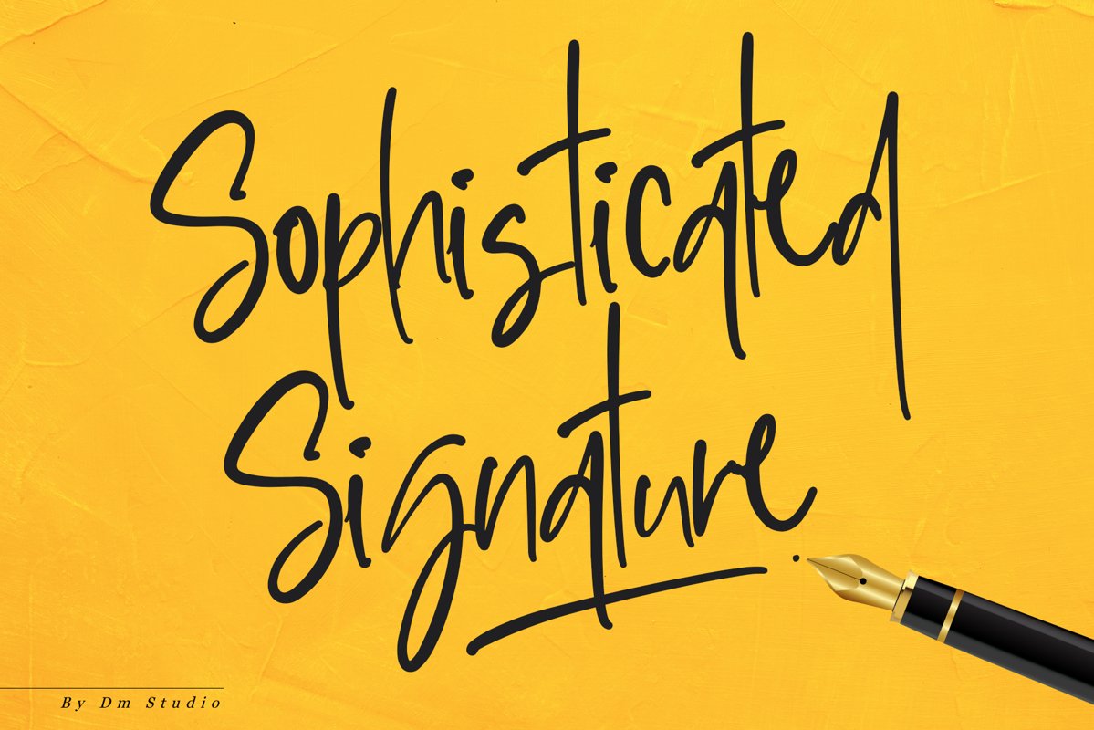Sophisticated Signature!! example image 1