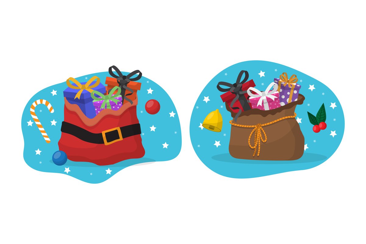 Santa Sack Illustrations example image 1